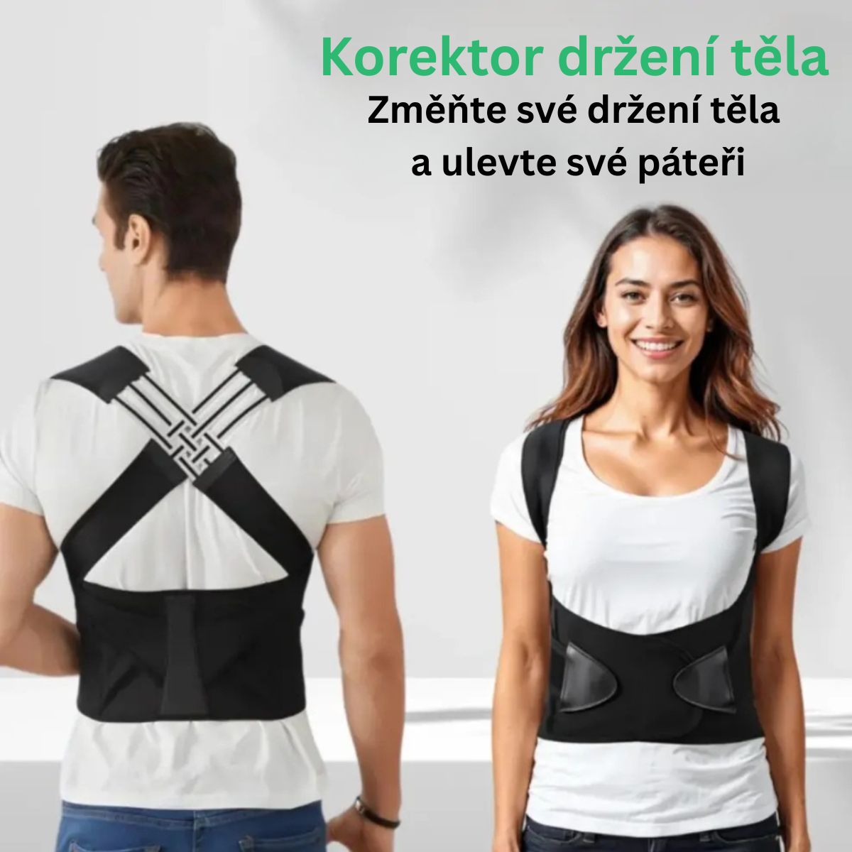 Okamžitý korektor držení těla – Postavte se rovně. Ulevte svým zádům. Poznejte rozdíl hned od prvního dne