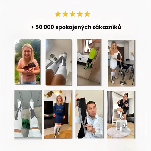 Zenstride® Prodyšné kompresní ponožky pro nohy a chodidla bez bolesti