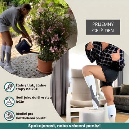 Zenstride® Prodyšné kompresní ponožky pro nohy a chodidla bez bolesti