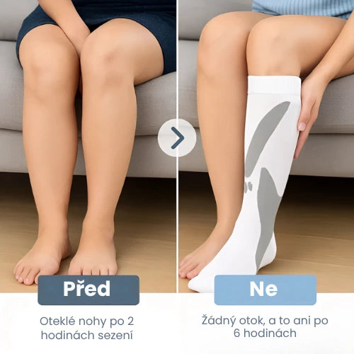 Zenstride® Prodyšné kompresní ponožky pro nohy a chodidla bez bolesti