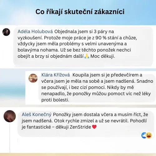 Zenstride® Prodyšné kompresní ponožky pro nohy a chodidla bez bolesti